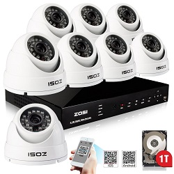 ZOSI CCTV Video Mini Überwachungskamera Set